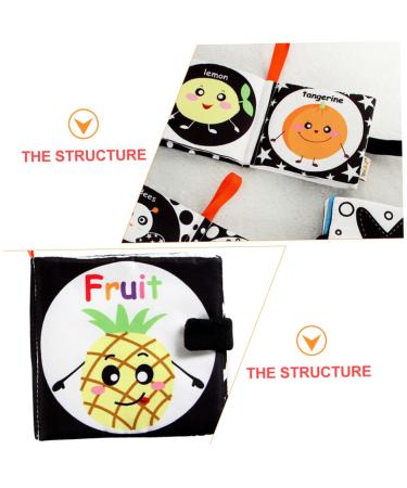 Toyvian 8th Fabric Book - Educational Black and White Learning Toys for Babies | Soft Baby Books & Pedagogical Development - Buy Online on GoSupps.com