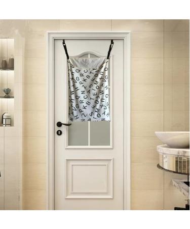 Adjustable Door Hanging Laundry Hamper Bag with Stainless Steel Hooks | Space-Saving Zippered Laundry Bag for Dirty Clothes - Buy Online on GoSupps.com