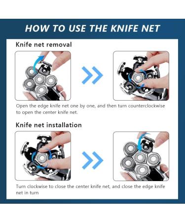 6 in 1 Electric Head Shaver for Men - Rechargeable Low Noise 6D Floating Heads - Premium Silver with Box - Buy Online on GoSupps.com