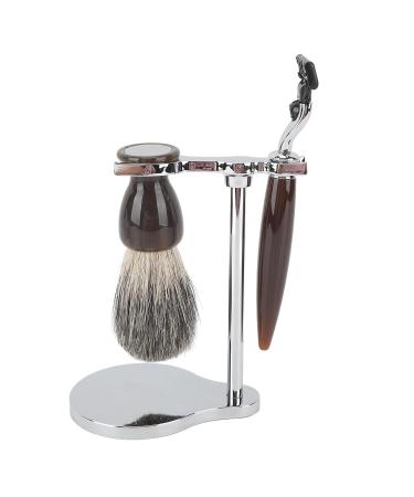 Vintage Wet Shaving Set | Premium Grooming Kit with Bowl Stainless Steel Blades & Brush Stand Perfect for Beauty Salons - Buy Online on GoSupps.com