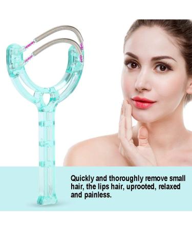 Hair Remover Facial Epilator Handheld Face Roller Spring Facial Hair Face Removal Portable Face Lips Hair Epilator Removal Plastic Spring Device Beauty Tool Green - Buy Online on GoSupps.com