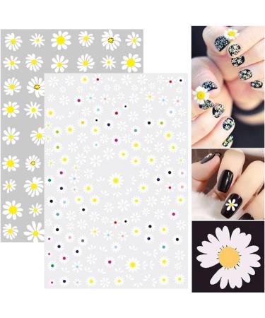 3D Small Daisy Nail Art Stickers - Spring/Summer Floral Design for DIY Acrylic Nails - Buy Online on GoSupps.com