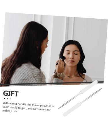 Spatule Cosm tique en Acier Inoxydable 16 Cm Outil de M lange pour Fond de Teint Palette 2 Pi ces Adapt e aux Professionnels du Maquillage - Buy Online on GoSupps.com