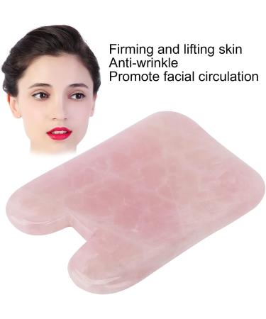 Rose Quartz Gua Sha Board - Portable Face Scraping Tool for Skin Lifting & Firming | Ideal for Beauty Salons & Home Use - Buy Online on GoSupps.com