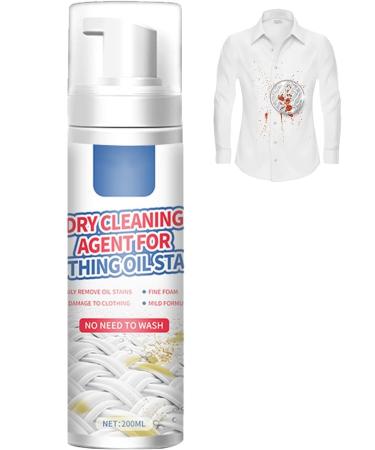 Dry Cleaning Spray Dry Stain Remover for Clothes Dry Stain Remover Cleaning Fluid Agent for Laundry Dry Spot Cleaner For Clothes Dry Care Stain Remover For Clothing Oil Stains