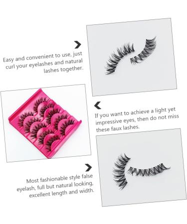 Angoily 105 Pairs Fake Eyelashes Fluffy Simulation Eyelash Fake Lashes Multi-layer Lashes Magnetic Eyelash Reusable Lashes False Lash A539 Natural Supplies Transparent Stalk Handmade Hair - Buy Online on GoSupps.com