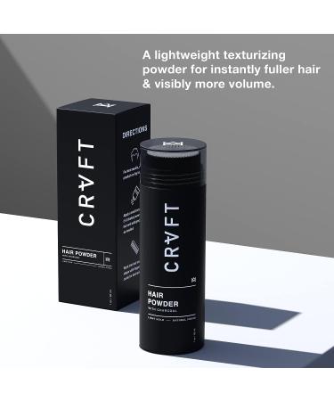 CRVFT Hair Powder 1oz | Light Hold/Zero Shine | Texture & Volume | Ideal for Thin/Short Hair | Root Lifting Styling Powder | USA Made | Paraben & Sulfate Free - Buy Online on GoSupps.com