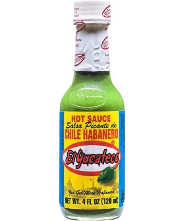  Go2 Groceries The hot chili sauce set contains El Yucateco Green Habanero XXXTRA Hot Kutbil-ik-de Salsa and Red Habanero (120 ml each) with recipe cards - Buy Online on GoSupps.com
