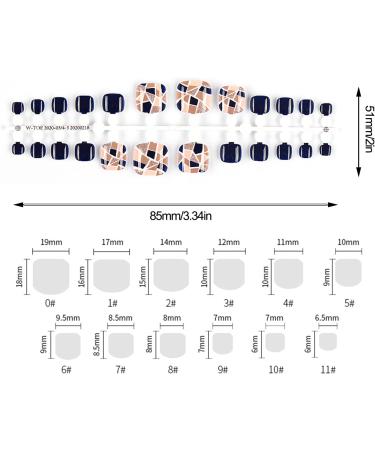 Foot False Nail Patch Artificial Manicure Fake Toe Nails Finished Applique Adhesion Nail Polish Strips for Ladies Women Girls Nail Decorations Swan-ca So Far - Buy Online on GoSupps.com