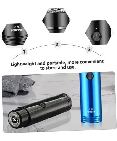 Buy Minkissy Electric Shaver Face Trimmer - Mini Hair Remover for Men & Women | USB Rechargeable Grooming Razor - Buy Online on GoSupps.com