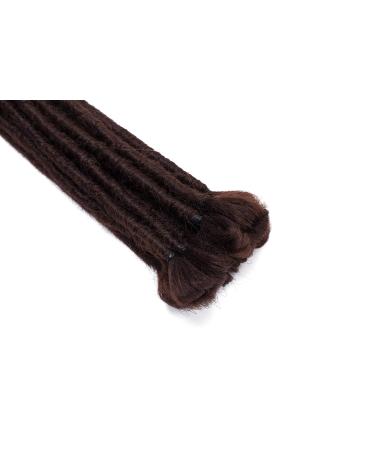 15pcs Dark Brown Dreadlocks Hair Extensions Crochet Twist - 30cm Faux Locs Braiding Hair for Reggae Hippie Style - Buy Online on GoSupps.com