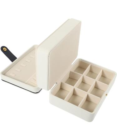 Zerodeko 4pcs Multi-layer Jewelry Box Portable Jewelry Case Travel Handbag Storage Travel Ring Horse Mirror Jewelry Boxes Jewelry Organizer Portable Miss Large Trinket Box Pu Leather White 16.5X11.5X8.2CMx4pcs Whitex4pcs - Buy Online on GoSupps.com