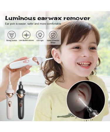 Child Silicone Electric Ear Scoop 5-in-1 Safety Painless Earwax Remover - Cordless Vacuum Ear Wax Cleaning Tool - Buy Online on GoSupps.com
