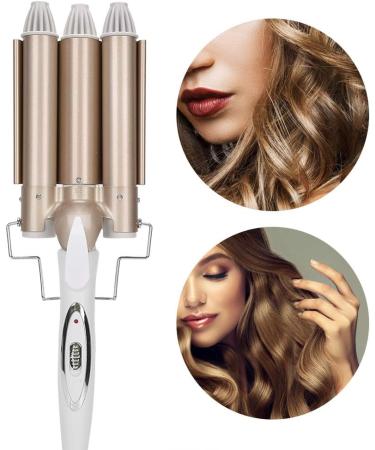 3 Barrels Curling Iron | Fast Heating Hair Waver & Crimper - 25mm Hair Curler Tool for Gorgeous Waves | International Shipping Available - Buy Online on GoSupps.com