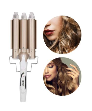 25mm Hair Waver Curling Iron Wand - Three Barrel Hair Crimper for Salon-Quality Waves | Ideal for Long & Short Hair - Buy Online on GoSupps.com