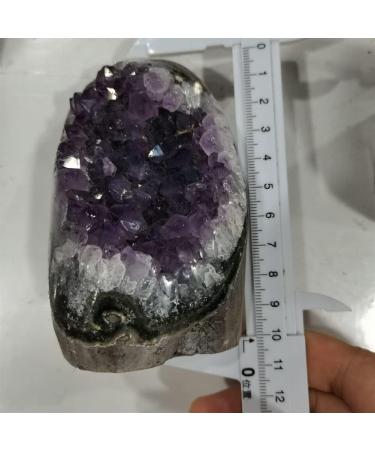 Natural Crystal Natural Deep Purple Quartz Uruguayan Amethyst Cluster Healthy Stone Crystal Cluster Office Ornaments ERBDRGAZ (Size : 450-500g) - Buy Online on GoSupps.com