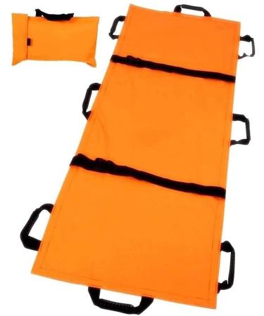 Portable Emergency Rescue Stretcher 8 Handles Oxford Cloth Folding Soft Stretcher Patient Transfer Reinforced First Aid Stretcher for Household
