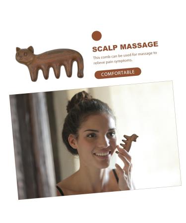 Magiclulu Haircongs 3 STK: Green Sandalwood Comb & Face Massager - Acupuncture Tool for Scalp & Head Massage - Buy Online on GoSupps.com
