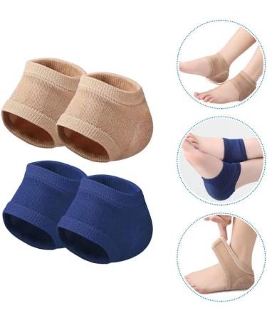 minkissy 2 Pairs Moisturizing Heel Socks Open Toe Socks Cracked Gel Heel Protector Toeless Spa Socks Heel Repair Socks Footcare for Dry Hard Cracked Skin B - Buy Online on GoSupps.com