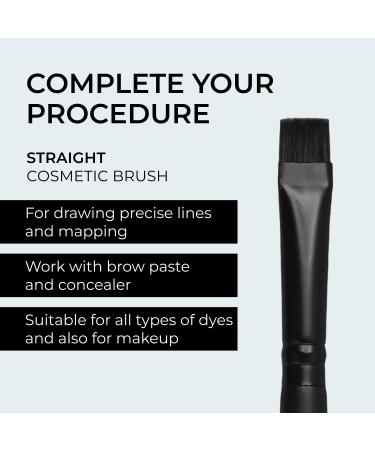 Buy BRONSUN Straight Cosmetic Brush - Professional Eyebrow Tinting & Makeup Tool | 1 pc - International Shipping Available - Buy Online on GoSupps.com
