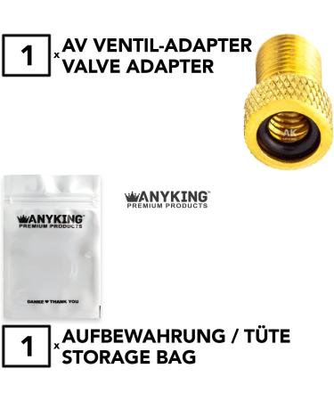 Buy Flash Valve Bicycle Valve Adapter Set - 4x Dunlop Replacement Valves Caps & Air Pump Attachment - Universal DV AV Schrader Accessories for Seamless International Shipping - Buy Online on GoSupps.com