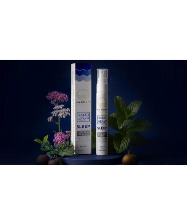 Nu Bloom Fast-Acting Sleep Spray Natural Sleep Spray for Adults with Melatonin L-Theanine Hemp and Valerian Root Oral Sleep Aid 8 mL (20 Servings) Made in USA - Buy Online on GoSupps.com