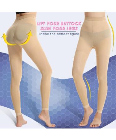 Beister Medical Compression Tights 20-30 mmHg for Men & Women - Footless Graduated Support Pantyhose - High Waist Circulation Leggings for Varicose Veins, Edema, DVT - Beige - Buy Online on GoSupps.com
