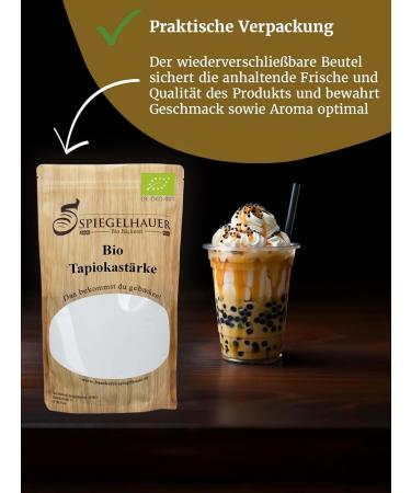 Organic Tapioca Starch 1kg | Gluten-Free Thickening Agent | Bio Tapioca Flour for Cooking Baking & Sauces - Buy Online on GoSupps.com