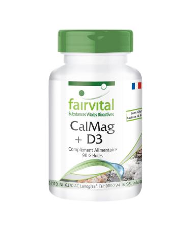 Fairvital | KalMag ainsi que D3 - set pour pendant 3 mois - 90 - capsules de calcium et magn sium et de Vitamine D3