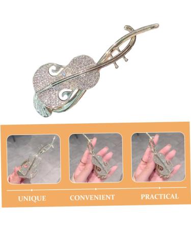 FOYTOKI Rhinestone Twist Clip Pipa Hair Barrette French Hair Pins for Thick Hair Womens Hair Barrettes Pipa Hair Clip Hair Bun Holder Hair Pins for Buns Decorative Hair Clips Hair Twist - Buy Online on GoSupps.com