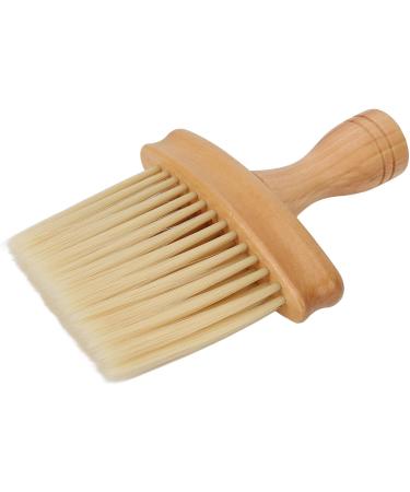 Neck Duster Multifunctional Barber Brush Neck Duster Nylon Bristles Simple Style Neck Duster with Wooden Handle Barber Brush for Hair Cutting Hairdressing Barber Shop Household - Buy Online on GoSupps.com