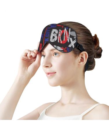 New York Style Grunge Geometric Sleep Mask Eye Cover for Sleeping Blindfold with Adjustable Strap Blocks Light Night Travel Nap for Men Women - Buy Online on GoSupps.com