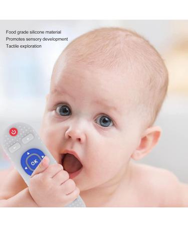 Silicone TV Remote Teething Toy - High Simulation Multi Buttons Textured Baby Teether (Beige) - Buy Online on GoSupps.com