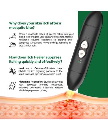 Insect Sting & Bite Relief | 2-in-1 Bug Bite Relief with Suction Tool & Heat | Rechargeable Mosquito Itch Relief | Fast Itch Relief for Bug Bites - Buy Online on GoSupps.com