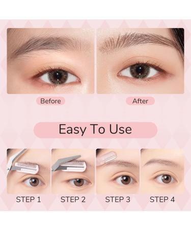 2024 Eyebrow Trimmer Scissors - Precision Non-Slip Hair Removal Tool with Comb | Pink Makeup Essential - Buy Online on GoSupps.com