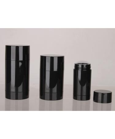 COSIDEA 4pcs Black Round empty 30g / 1OZ deodorant containers Bottom Filling large twist up tubes for hair wax chapstick tube 30g/1oz Black - Buy Online on GoSupps.com