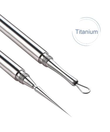 Professional Titanium Lancet Blackhead Remover Tool - Silver - Buy Online on GoSupps.com