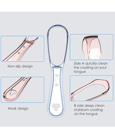 Buy Hxzdey Tongue Scrapers - Reusable Anti-Halitosis Cleaner for Adults & Kids | 1/5 Pieces - Purple - Buy Online on GoSupps.com