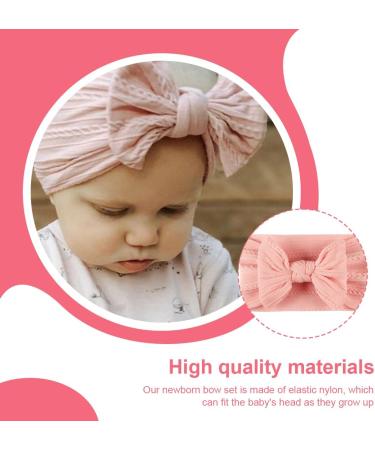 Shop Eihi 4-Piece Baby Girls Headband Set | Nylon Hair Bands for Newborns & Toddlers - 4 Colors Available - Buy Online on GoSupps.com