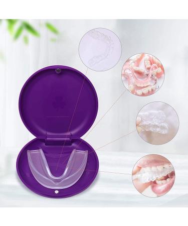 BICASUU (2 Pack) Retainer Case Solid Orthodontic Retainer Case (Purple) - Buy Online on GoSupps.com