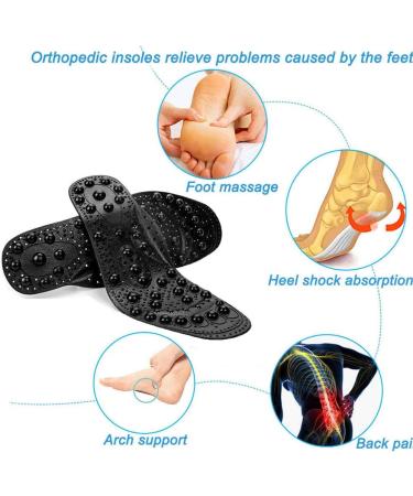 EEUK Acupressure Insoles: Magnetic Massage Insoles for Weight Loss & Foot Circulation - Orthopedic Soles (1 Pair) - Buy Online on GoSupps.com
