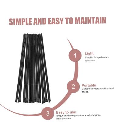 Baluue 60 Pcs Eyeliner Brush Eye Shadow Brush Makeup Eyeliner Brush Makeup Eyeshadow Brow Brush Black  - Buy Online on GoSupps.com