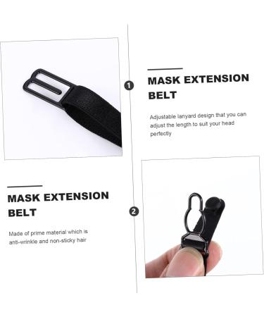 Solustre 10 StK Anti-Strangulation Mask Lanyard - Elastic Polyester Ear Extension Buckle for Comfortable Bandana Headbands - Buy Online on GoSupps.com