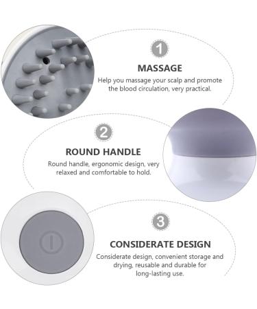 Ultechnovo Electric Shampoo Brush - Silicone Hair Washing & Scalp Massager | 2 STK White Head - Buy Online on GoSupps.com