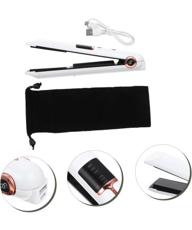 Outanaya Curling Iron Hair Curler Hair Styling Tools Hair Shaping Tool Hair Straightener Portable Curling Wand Hair Straightening Tool Curling Wand for Hair Styling Curler 21X4X3.5CM White - Buy Online on GoSupps.com