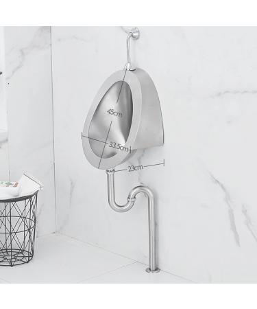 High-Efficiency Flushing Adult Stainless Steel Urinal Automatic Induction Wall-Mounted Urinal with Flush Valve Deodorant and Anti-Blocking Public Toilet Urinal Used in - Buy Online on GoSupps.com