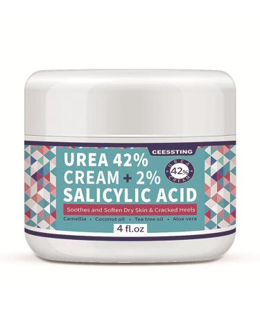 Urea 42% Foot Cream - 120g Cracked Heel Repair Cream - Foot Cream for Very Dry Feet - Foot Cream for Cracked Heels and Dry Skin - Maximum Strength For Hand Foot and Body Care