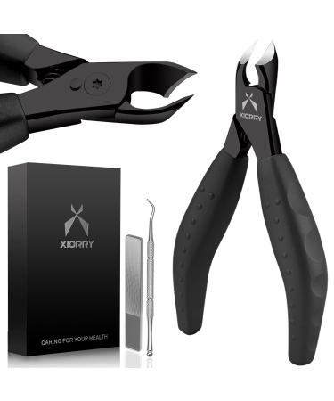 (Upgrade) Heavy Duty Toenail Clippers for Seniors Thick Toenails Nail Clippers for Men and Women with Anti Slip Handle Toe Nail Clippers for Thick Toenails and Ingrown Nails with