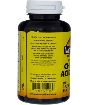 Nature's Blend Acidophilus Chewable Raspberry Flavor - 100 Tablets Pack of 4 - Buy Online on GoSupps.com