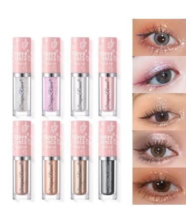 Buy Highly Pigmented Liquid Glitter Eyeshadow Set - Long Lasting Quick Drying Multi-Dimensional Sparkle for Mesmerizing Eyes | International Shipping Available - Buy Online on GoSupps.com
